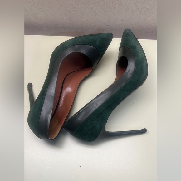 Sportmax Green Pointed-Toe Heels - Picture 4 of 5
